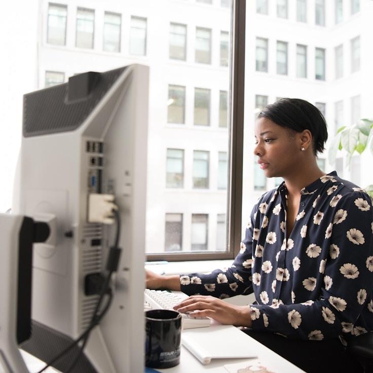 Mobile app project planning workspace with devices and development tools